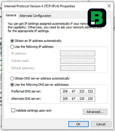 การตั้งค่า DNS บน Windows 10